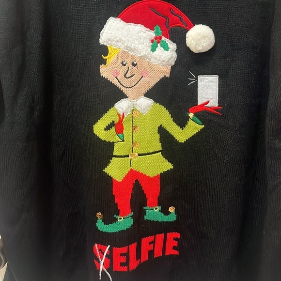 Holiday Time Selfie holiday sweater, it’s adorable! Size 2X 18-20W - Picture 2 of 13